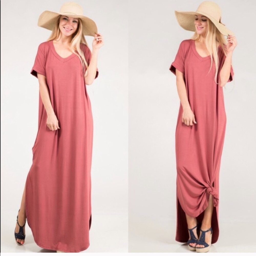 ✨ NEW Marsala Maxi Dress